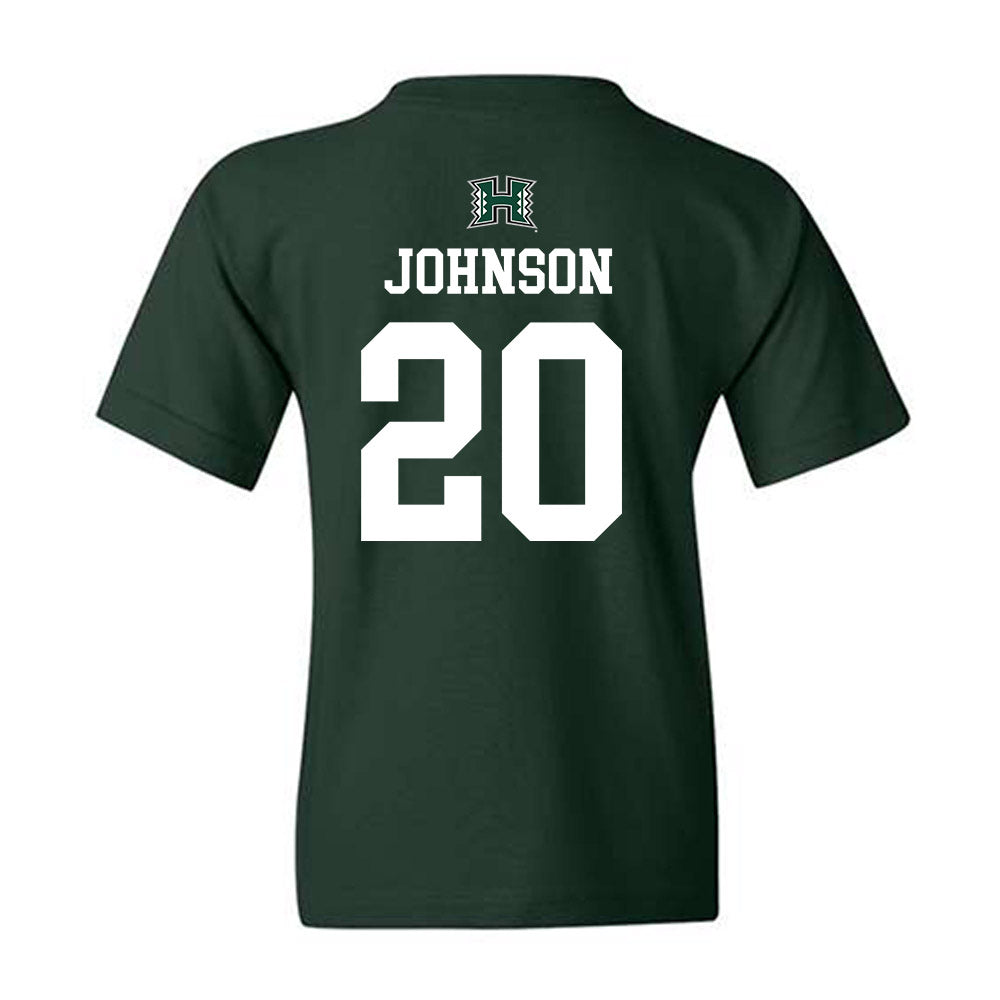Hawaii - NCAA Men's Basketball : Isaac Johnson - Sports Shersey Youth T-Shirt-1