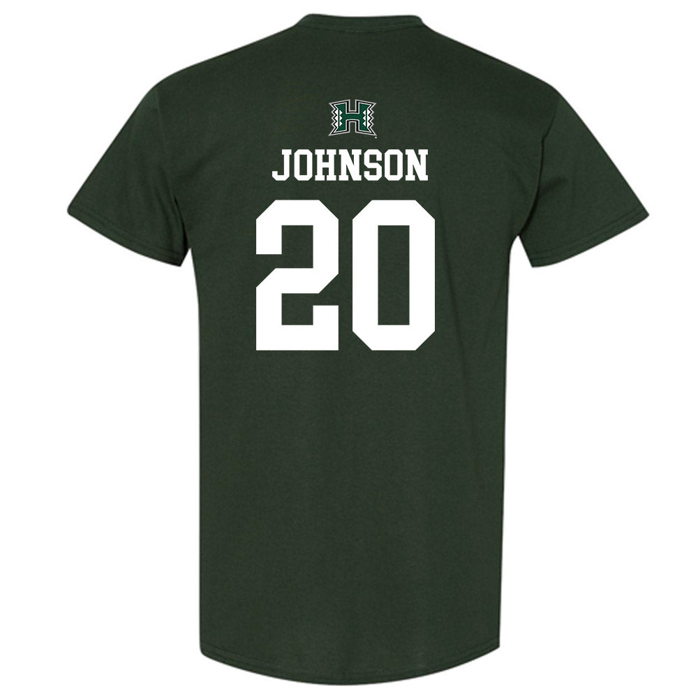 Hawaii - NCAA Men's Basketball : Isaac Johnson - Sports Shersey T-Shirt-1