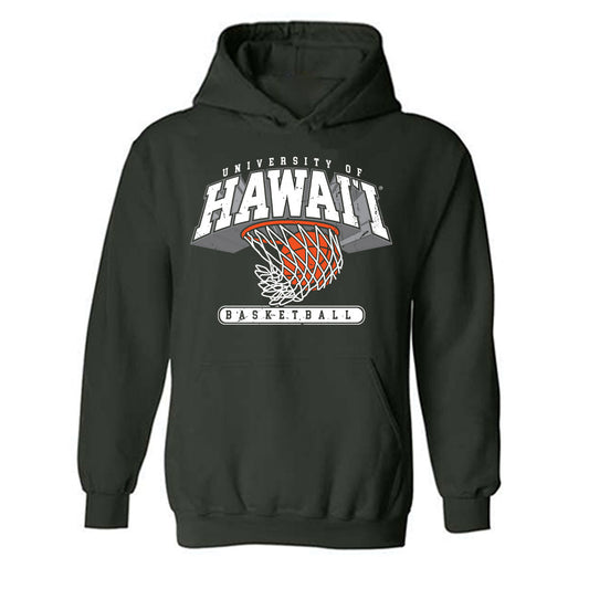 Hawaii - NCAA Men's Basketball : Isaac Johnson - Sports Shersey Hooded Sweatshirt-0