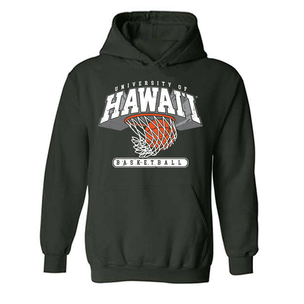 Hawaii - NCAA Men's Basketball : Tanner Cuff - Sports Shersey Hooded Sweatshirt-0