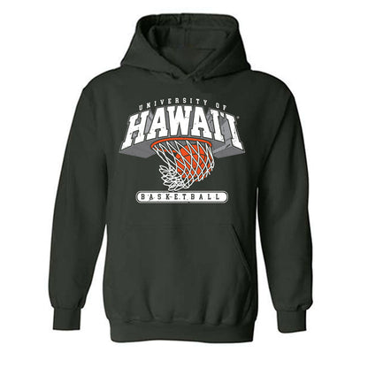Hawaii - NCAA Men's Basketball : Tanner Cuff - Sports Shersey Hooded Sweatshirt-0