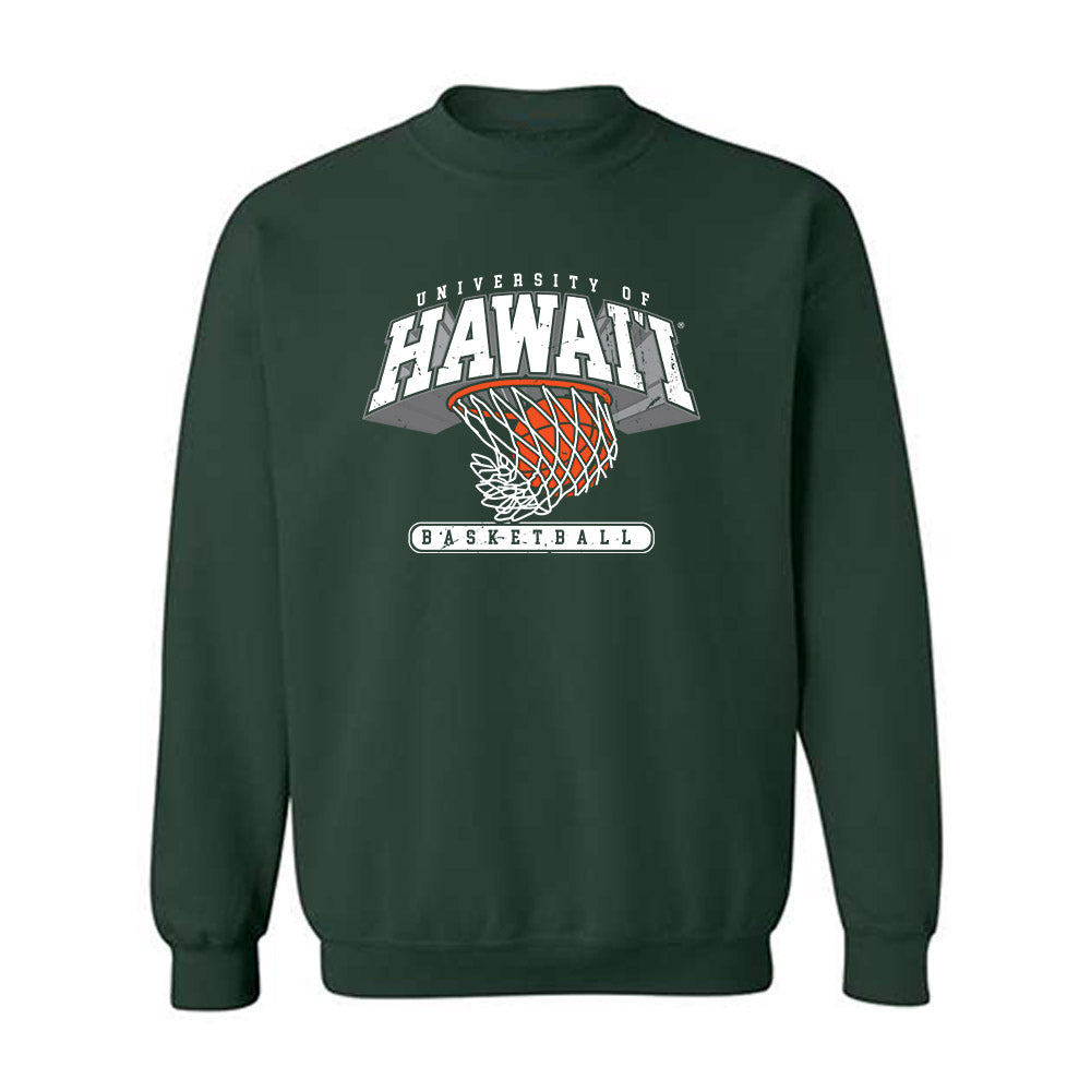 Hawaii - NCAA Men's Basketball : Tanner Cuff - Sports Shersey Crewneck Sweatshirt-0