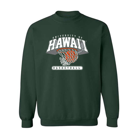Hawaii - NCAA Men's Basketball : Hunter Carter - Sports Shersey Crewneck Sweatshirt-0