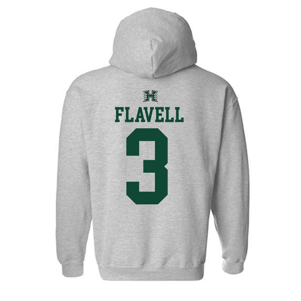 Hawaii - NCAA Women's Basketball : Bailey Flavell - Sports Shersey Hooded Sweatshirt-1
