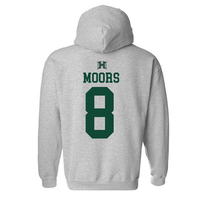 Hawaii - NCAA Women's Basketball : Rebecca Moors - Sports Shersey Hooded Sweatshirt-1