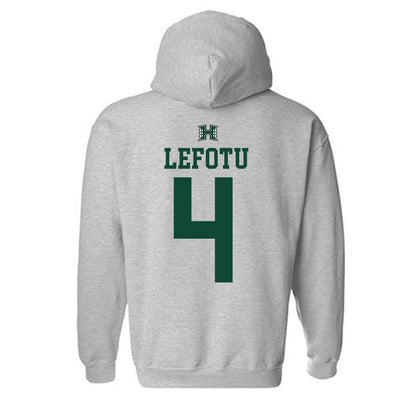 Hawaii - NCAA Women's Basketball : Jovi Lefotu - Sports Shersey Hooded Sweatshirt-1