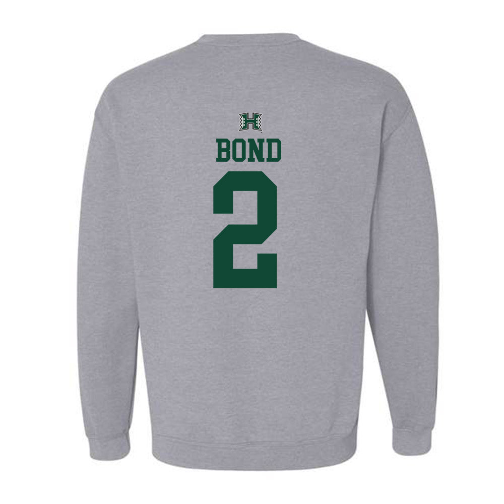Hawaii - NCAA Women's Basketball : Teyahna Bond - Sports Shersey Crewneck Sweatshirt-1