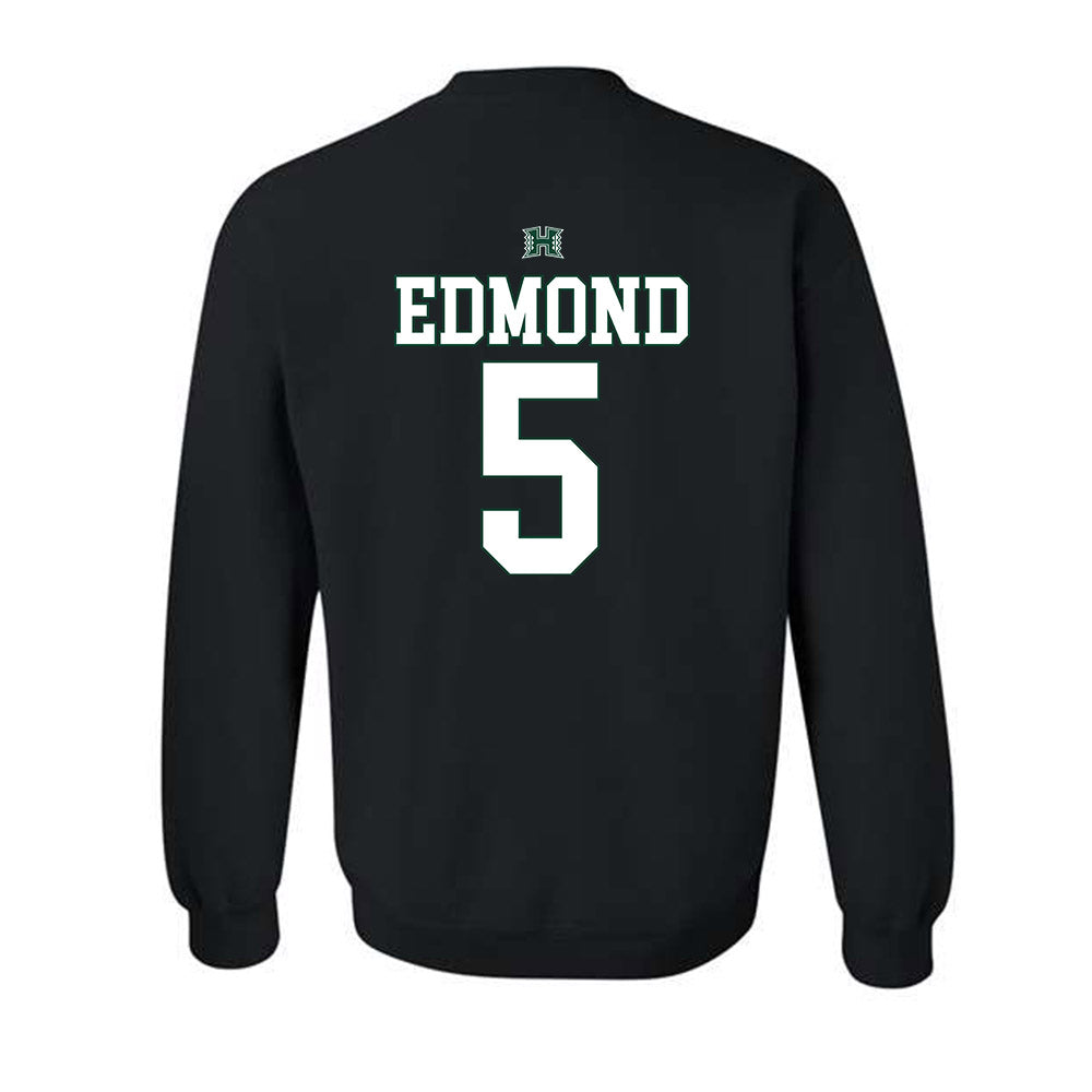 Hawaii - NCAA Football : Jaylon Edmond - Sports Shersey Crewneck Sweatshirt-1