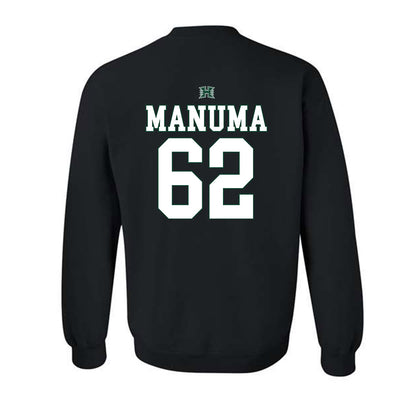Hawaii - NCAA Football : Lautaimi Manuma - Sports Shersey Crewneck Sweatshirt-1