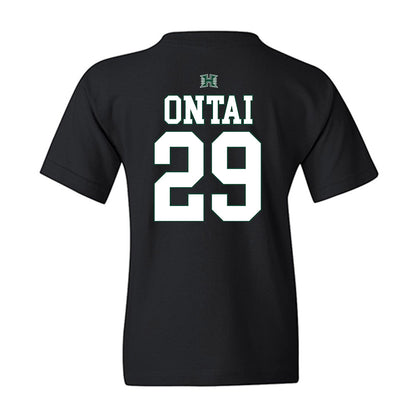 Hawaii - NCAA Football : Kainoa Ontai - Sports Shersey Youth T-Shirt-1