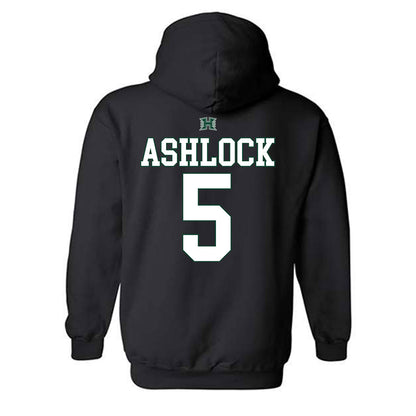Hawaii - NCAA Football : Pofele Ashlock - Sports Shersey Hooded Sweatshirt-1