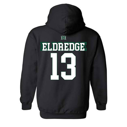 Hawaii - NCAA Football : Koa Eldredge - Sports Shersey Hooded Sweatshirt-1