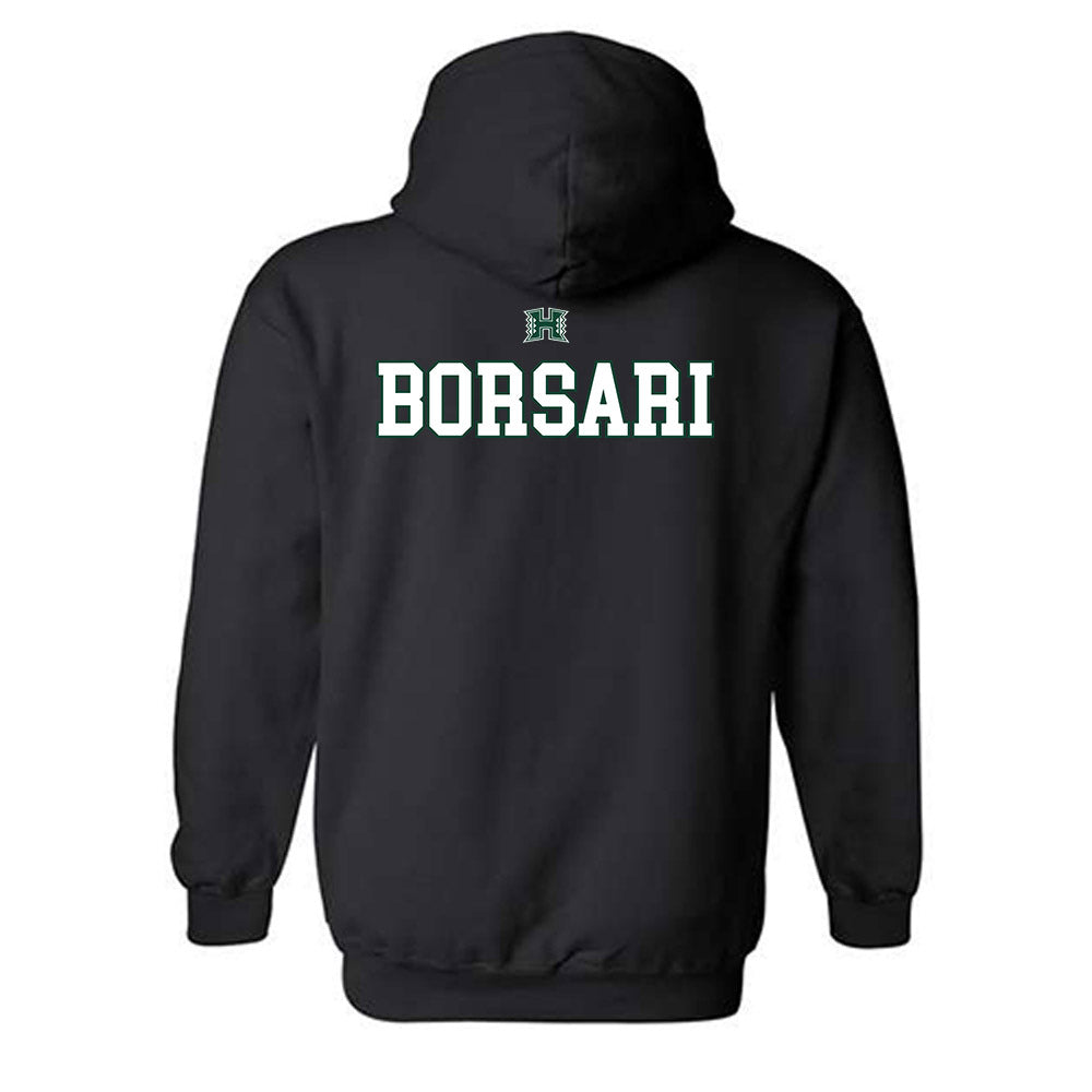 Hawaii - NCAA Football : Hudson Borsari - Sports Shersey Hooded Sweatshirt-1