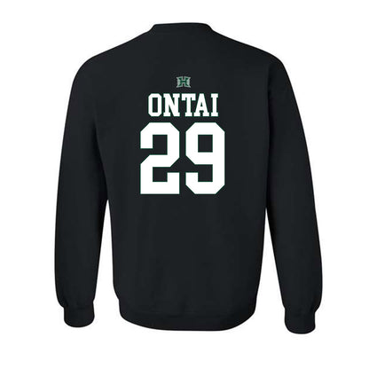 Hawaii - NCAA Football : Kainoa Ontai - Sports Shersey Crewneck Sweatshirt-1