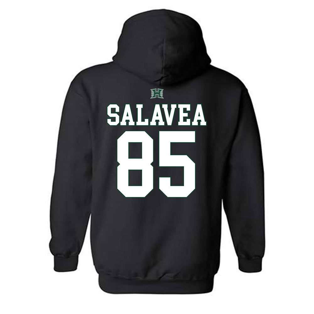 Hawaii - NCAA Football : Oakie Salavea - Sports Shersey Hooded Sweatshirt-1