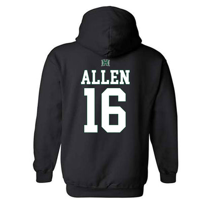 Hawaii - NCAA Football : Zion Allen - Sports Shersey Hooded Sweatshirt-1