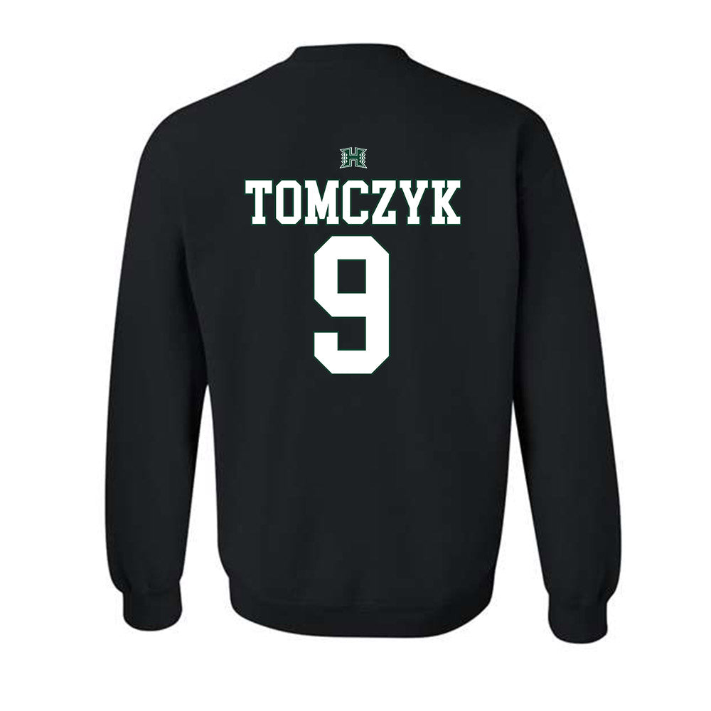 Hawaii - NCAA Football : Adam Tomczyk - Sports Shersey Crewneck Sweatshirt-1