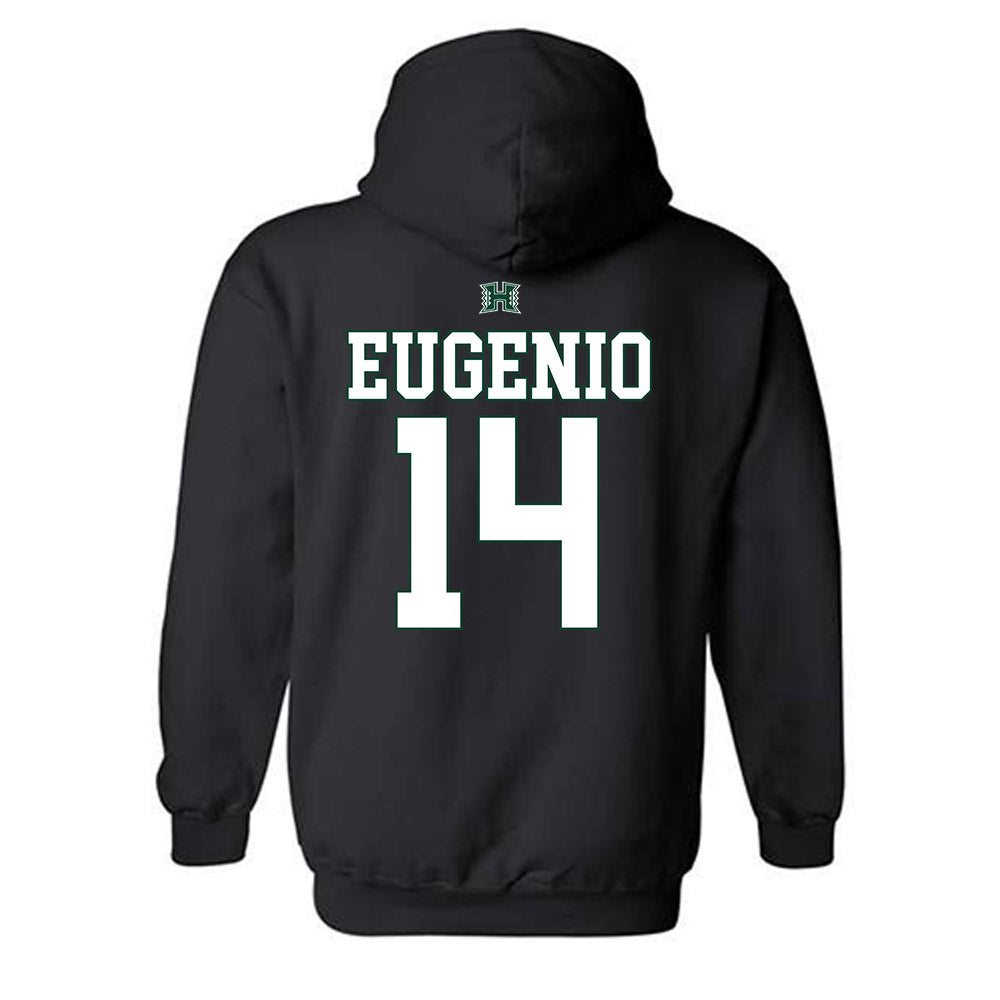 Hawaii - NCAA Football : Maika Eugenio - Sports Shersey Hooded Sweatshirt-1