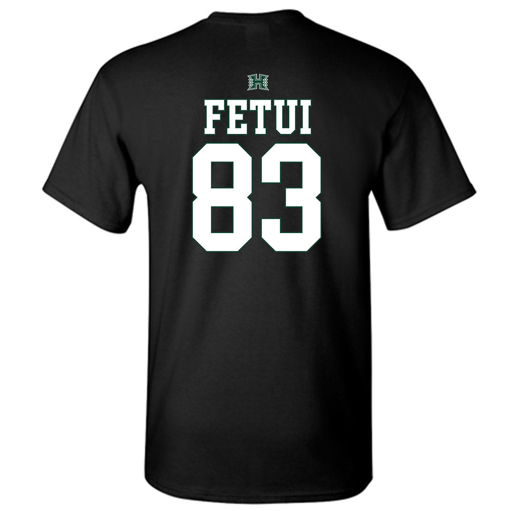Hawaii - NCAA Football : Josiah Fetui - Sports Shersey T-Shirt-1