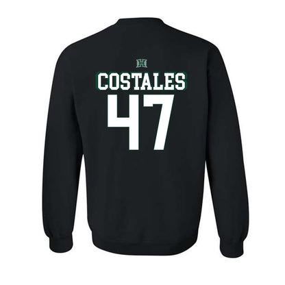 Hawaii - NCAA Football : Kingston Costales - Sports Shersey Crewneck Sweatshirt-1