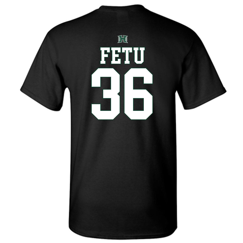 Hawaii - NCAA Football : Jordan Fetu - Sports Shersey T-Shirt-1