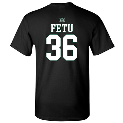 Hawaii - NCAA Football : Jordan Fetu - Sports Shersey T-Shirt-1