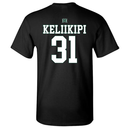 Hawaii - NCAA Football : Tryton Keliikipi - Sports Shersey T-Shirt-1