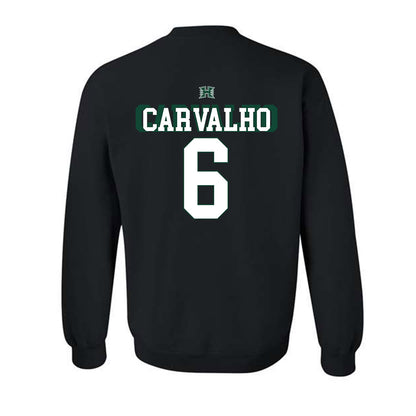 Hawaii - NCAA Football : Kainoa Carvalho - Sports Shersey Crewneck Sweatshirt-1