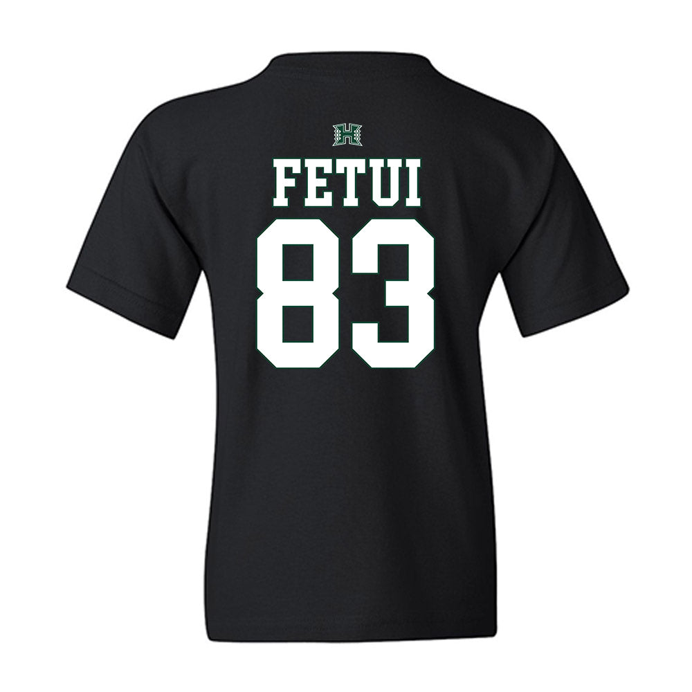 Hawaii - NCAA Football : Josiah Fetui - Sports Shersey Youth T-Shirt-1