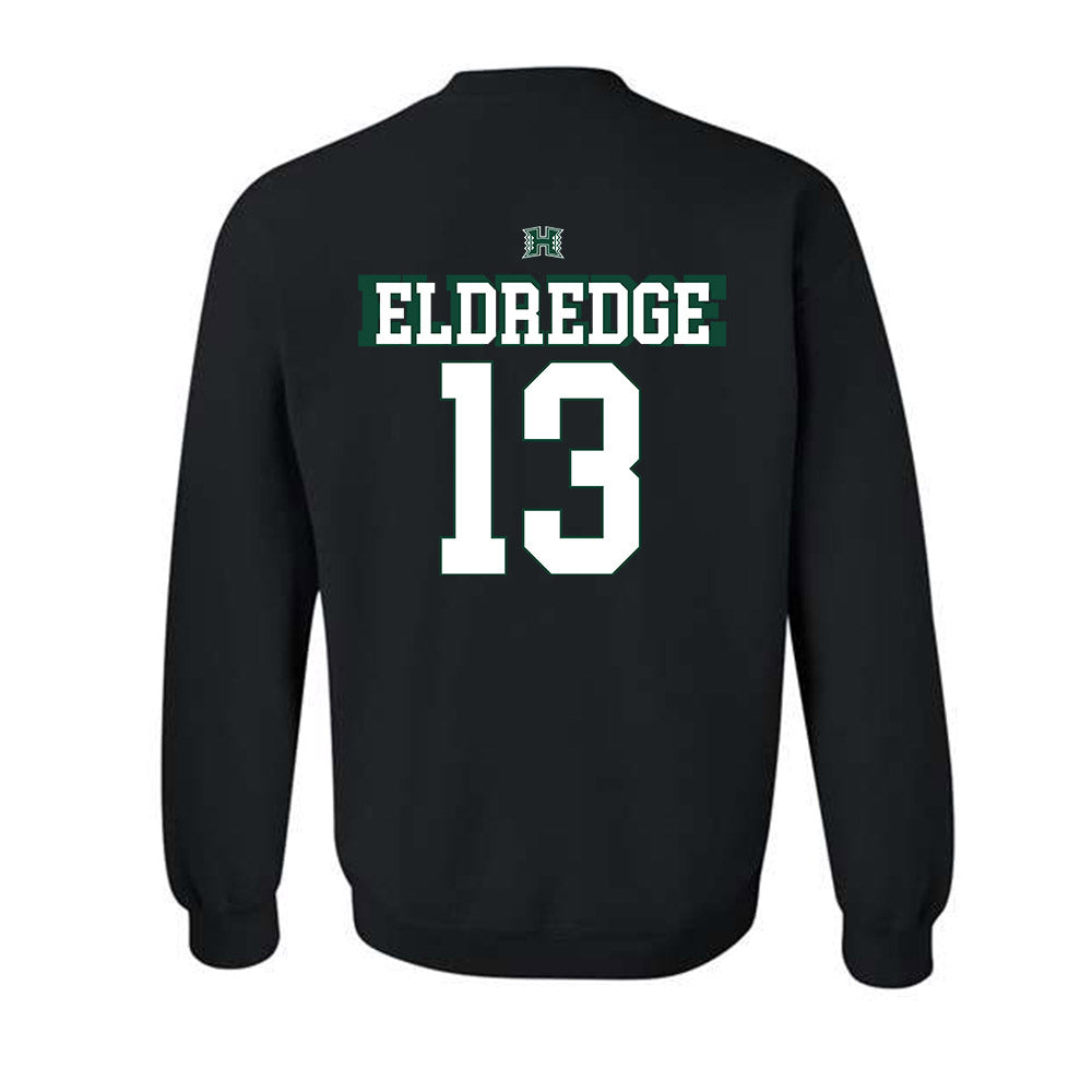 Hawaii - NCAA Football : Koa Eldredge - Sports Shersey Crewneck Sweatshirt-1