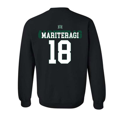Hawaii - NCAA Football : Zaden Mariteragi - Sports Shersey Crewneck Sweatshirt-1