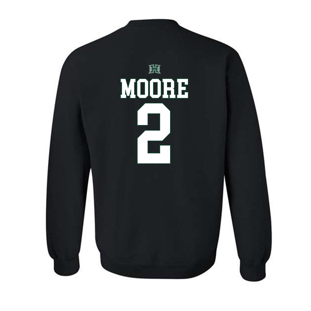 Hawaii - NCAA Football : Kona Moore - Sports Shersey Crewneck Sweatshirt-1