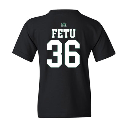 Hawaii - NCAA Football : Jordan Fetu - Sports Shersey Youth T-Shirt-1