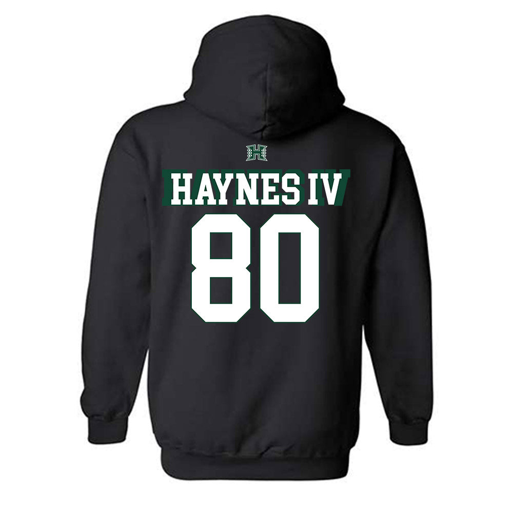 Hawaii - NCAA Football : Robert Haynes IV - Sports Shersey Hooded Sweatshirt-1