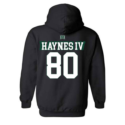 Hawaii - NCAA Football : Robert Haynes IV - Sports Shersey Hooded Sweatshirt-1