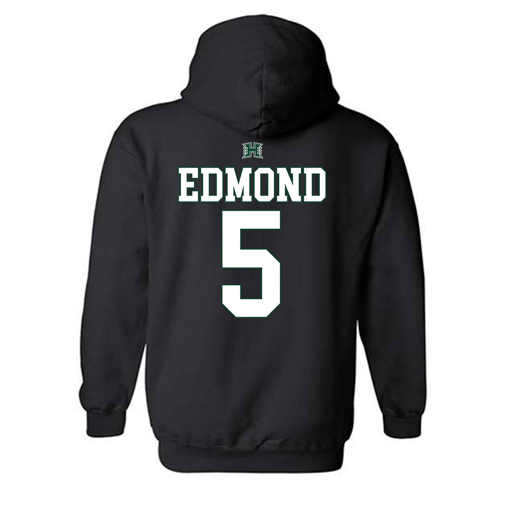 Hawaii - NCAA Football : Jaylon Edmond - Sports Shersey Hooded Sweatshirt-1