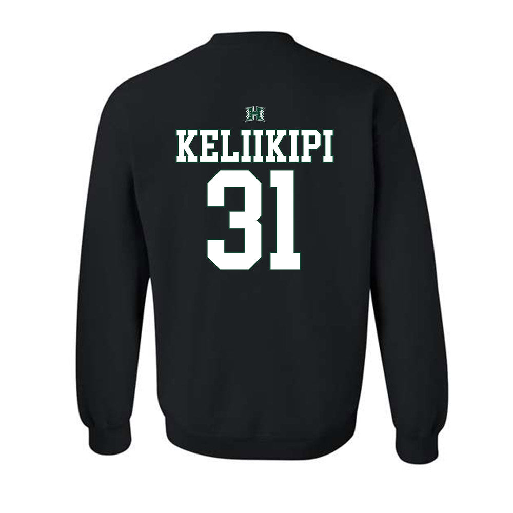 Hawaii - NCAA Football : Tryton Keliikipi - Sports Shersey Crewneck Sweatshirt-1