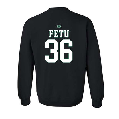Hawaii - NCAA Football : Jordan Fetu - Sports Shersey Crewneck Sweatshirt-1