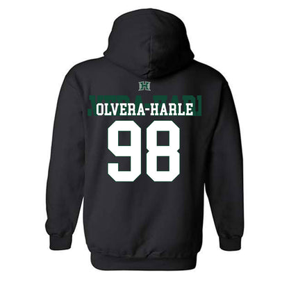Hawaii - NCAA Football : Sean Olvera-Harle - Sports Shersey Hooded Sweatshirt-1