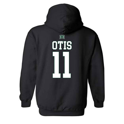 Hawaii - NCAA Football : Jamih Otis - Sports Shersey Hooded Sweatshirt-1