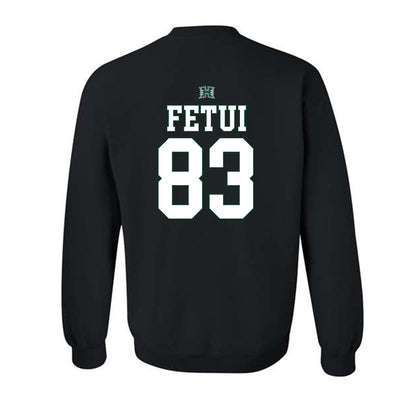 Hawaii - NCAA Football : Josiah Fetui - Sports Shersey Crewneck Sweatshirt-1