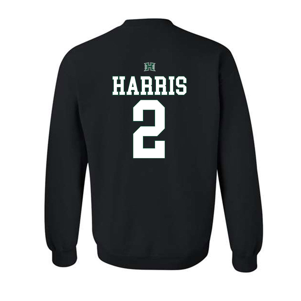 Hawaii - NCAA Football : Audric Harris - Sports Shersey Crewneck Sweatshirt-1