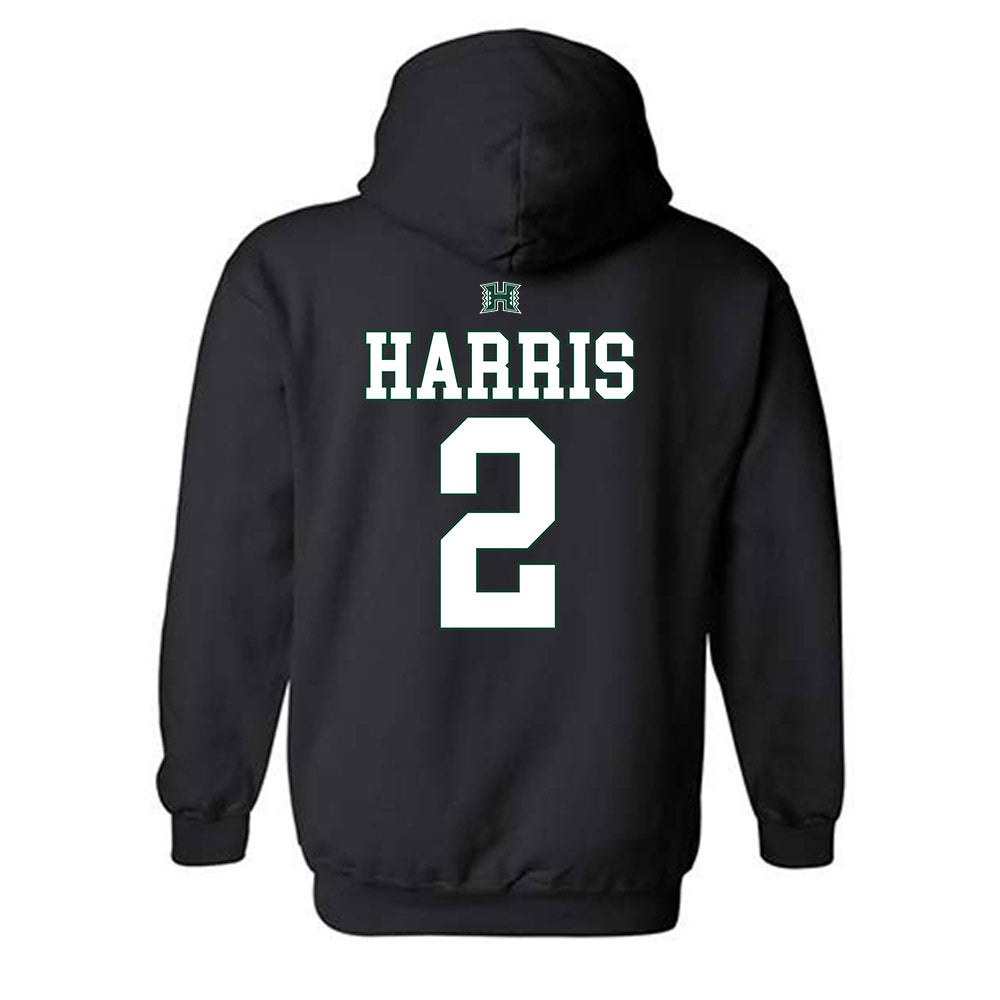 Hawaii - NCAA Football : Audric Harris - Sports Shersey Hooded Sweatshirt-1