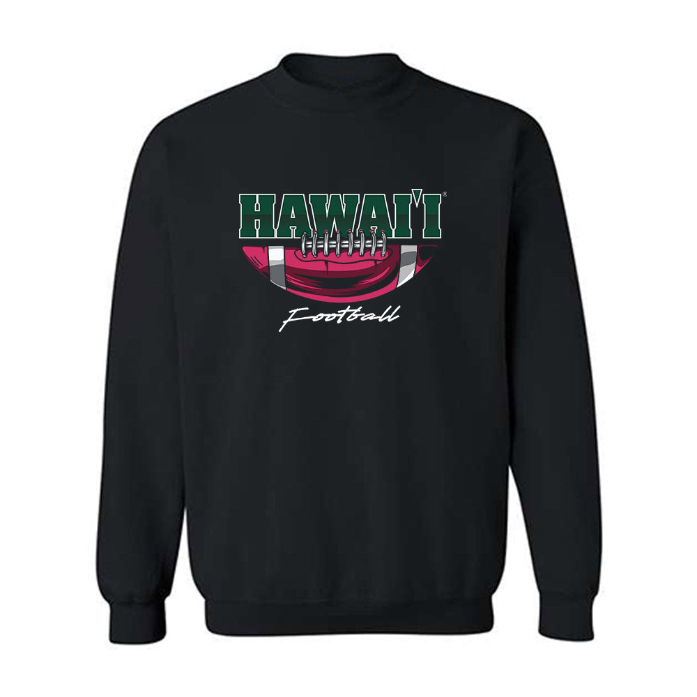 Hawaii - NCAA Football : Pofele Ashlock - Sports Shersey Crewneck Sweatshirt-0
