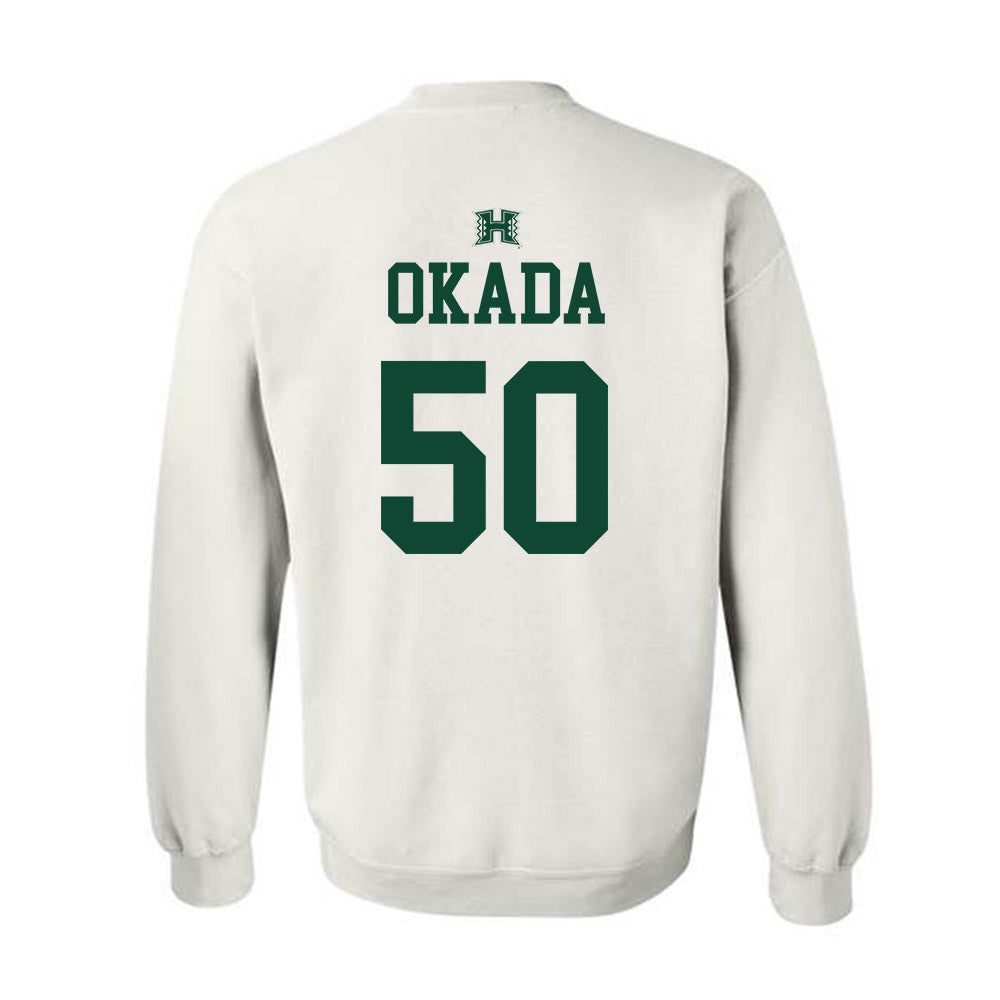 Hawaii - NCAA Baseball : Caleb Okada - Sports Shersey Crewneck Sweatshirt-1
