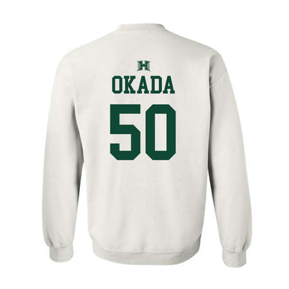 Hawaii - NCAA Baseball : Caleb Okada - Sports Shersey Crewneck Sweatshirt-1