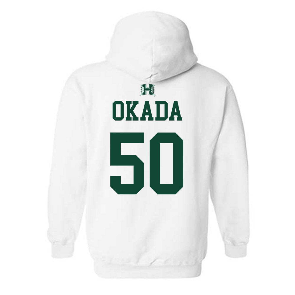 Hawaii - NCAA Baseball : Caleb Okada - Sports Shersey Hooded Sweatshirt-1