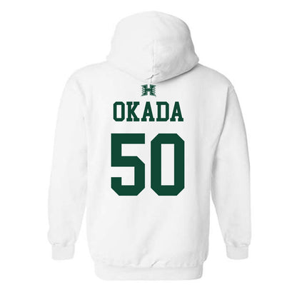 Hawaii - NCAA Baseball : Caleb Okada - Sports Shersey Hooded Sweatshirt-1