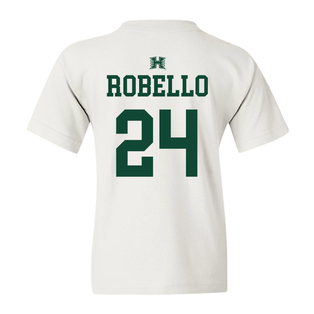 Hawaii - NCAA Baseball : Hekili Robello - Sports Shersey Youth T-Shirt-1
