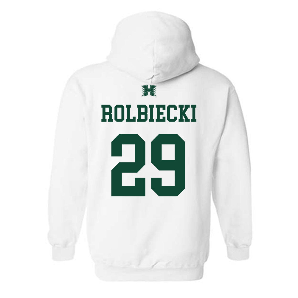 Hawaii - NCAA Baseball : Evan Rolbiecki - Sports Shersey Hooded Sweatshirt-1